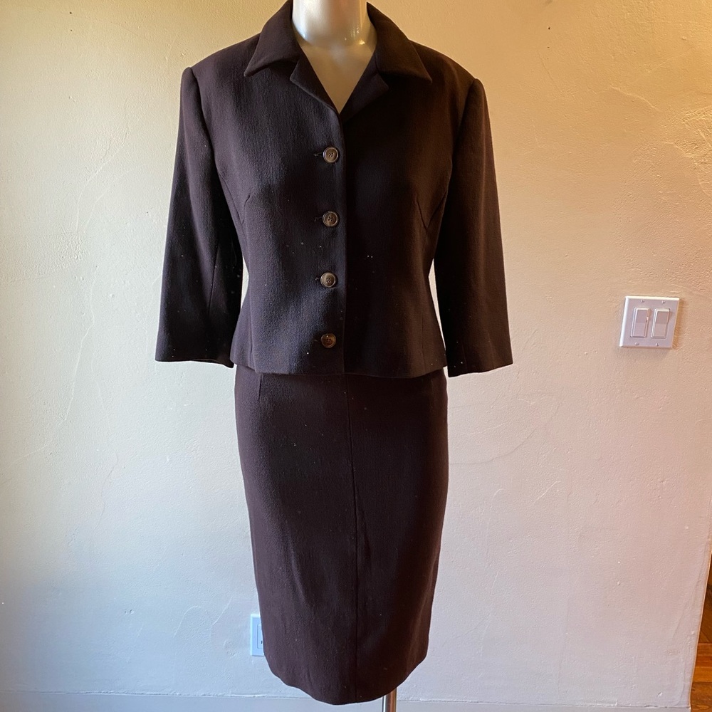 Retro Vintage style St. Vincent Wool Skirtsuit